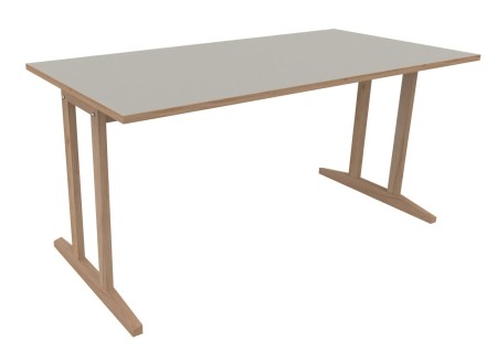 Table Soline piètement à dégagement latéral - 160x80 cm